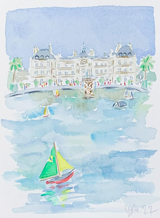 Sailing through the Jardin du Luxembourg