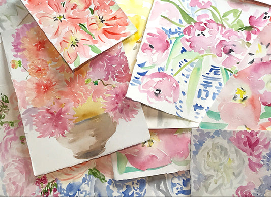 Original Floral Watercolors Now Available