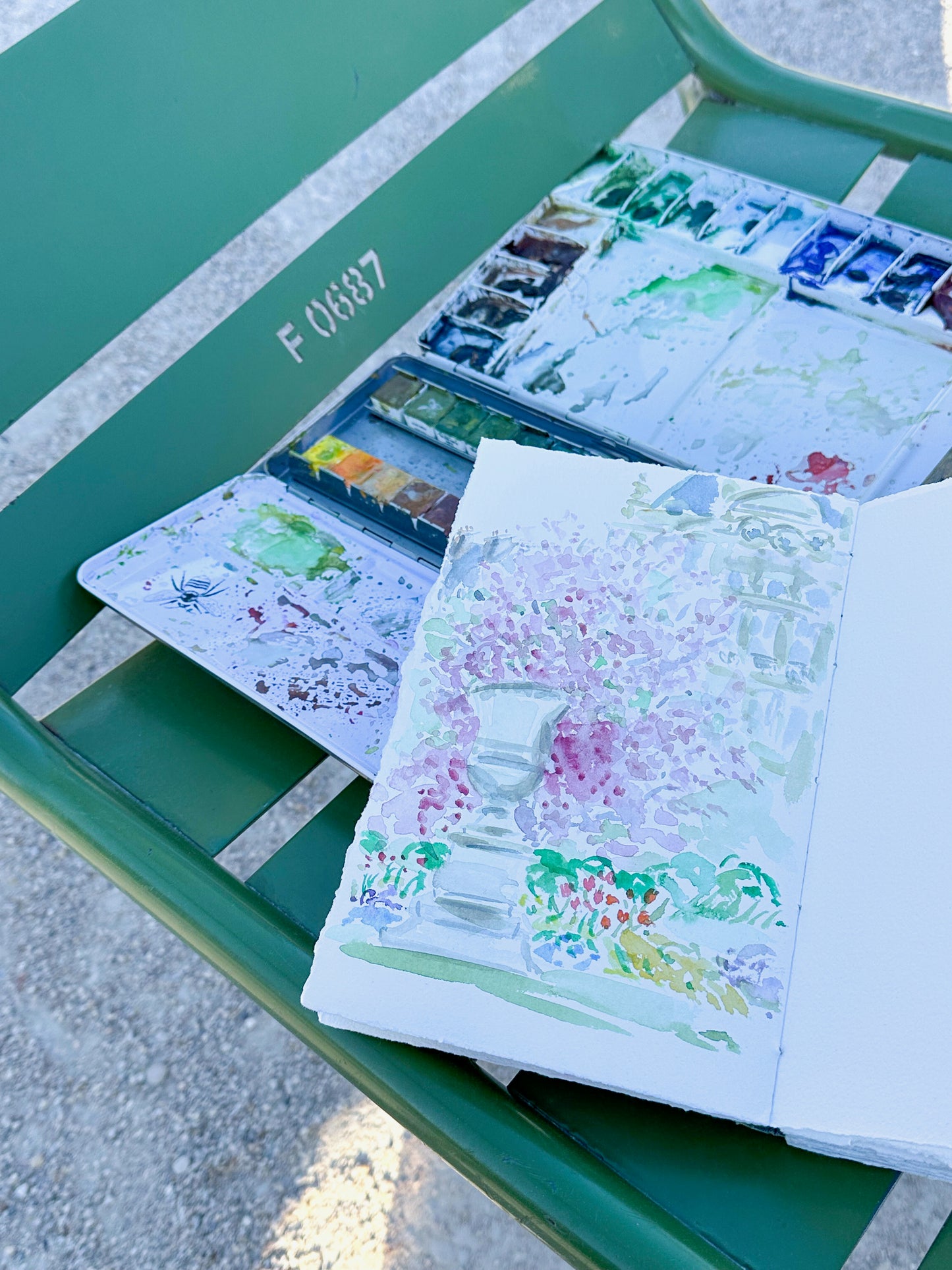 Lingering in the Tuileries, Spring Day