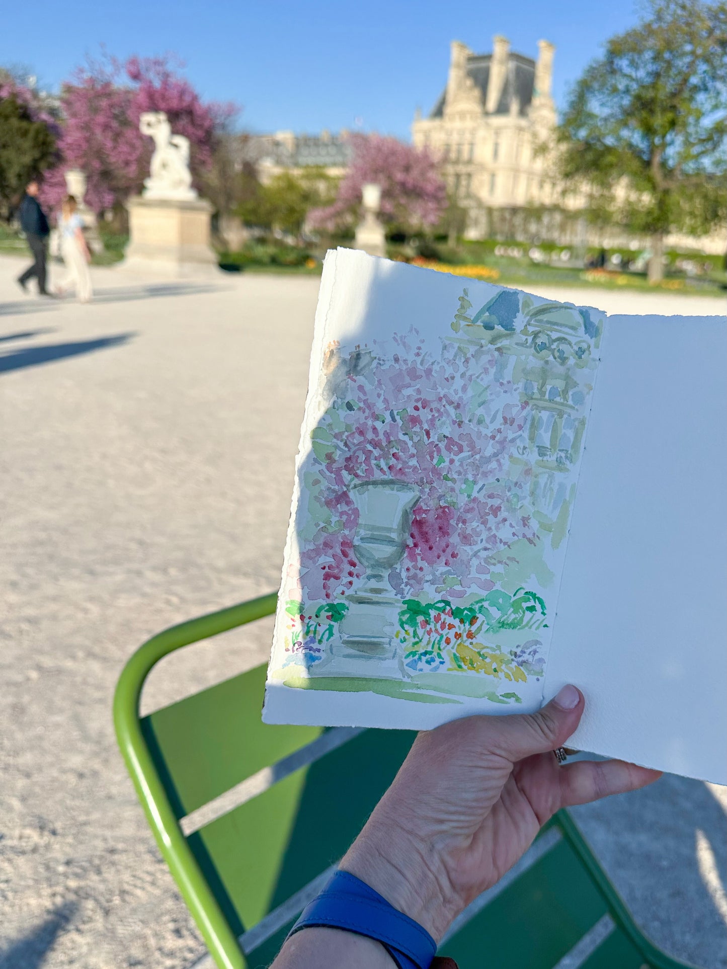 Lingering in the Tuileries, Spring Day