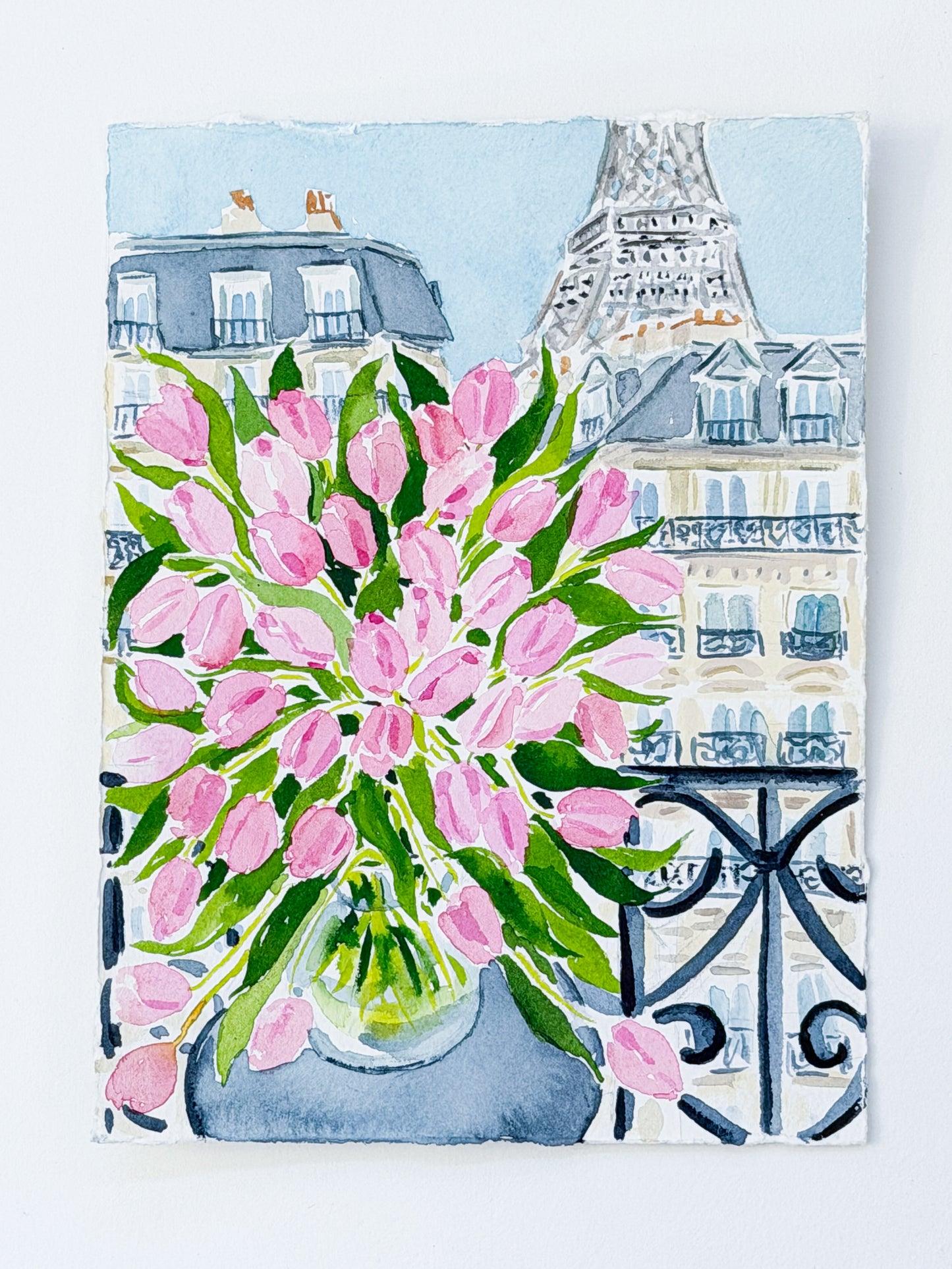 Tulips with an Eiffel View