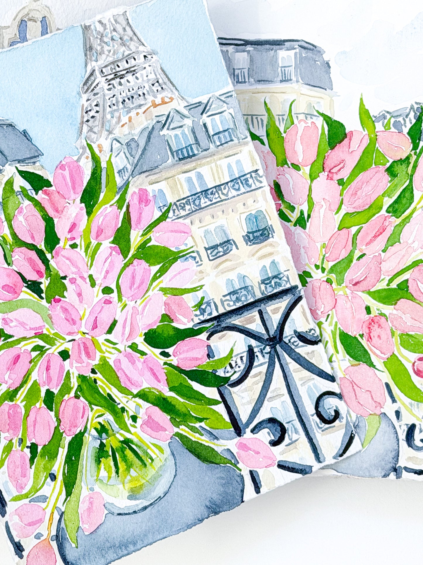 Tulips with an Eiffel View