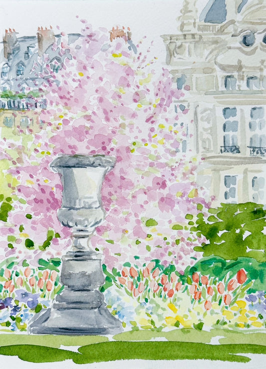 Lingering in the Tuileries, Spring Day