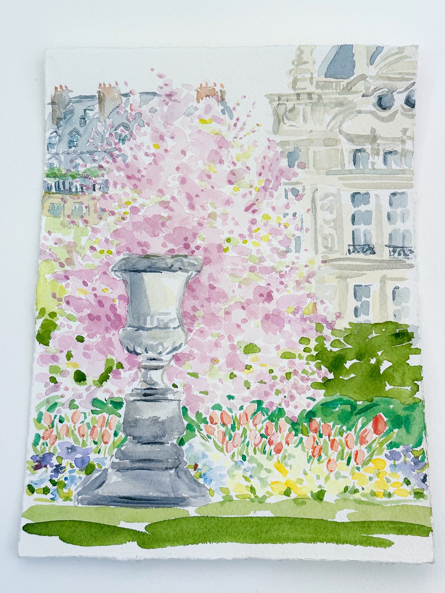 Lingering in the Tuileries, Spring Day