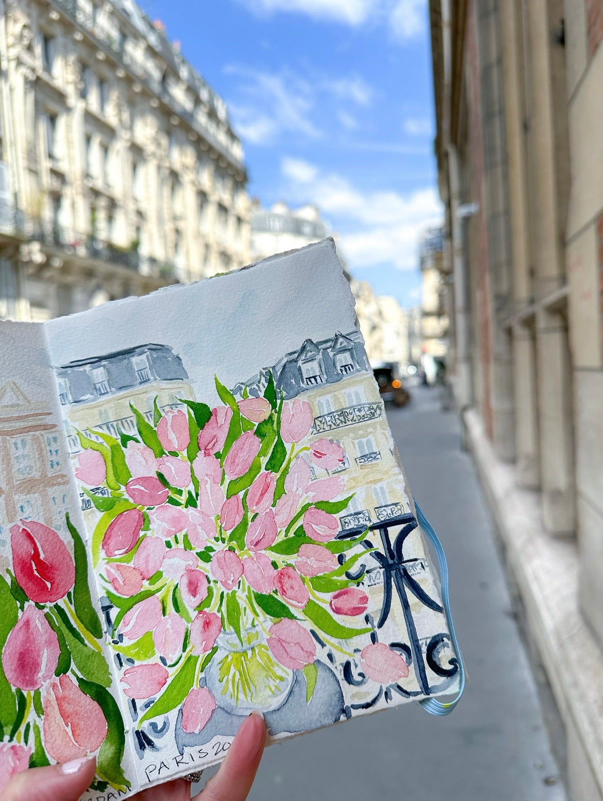 Tulips with an Eiffel View