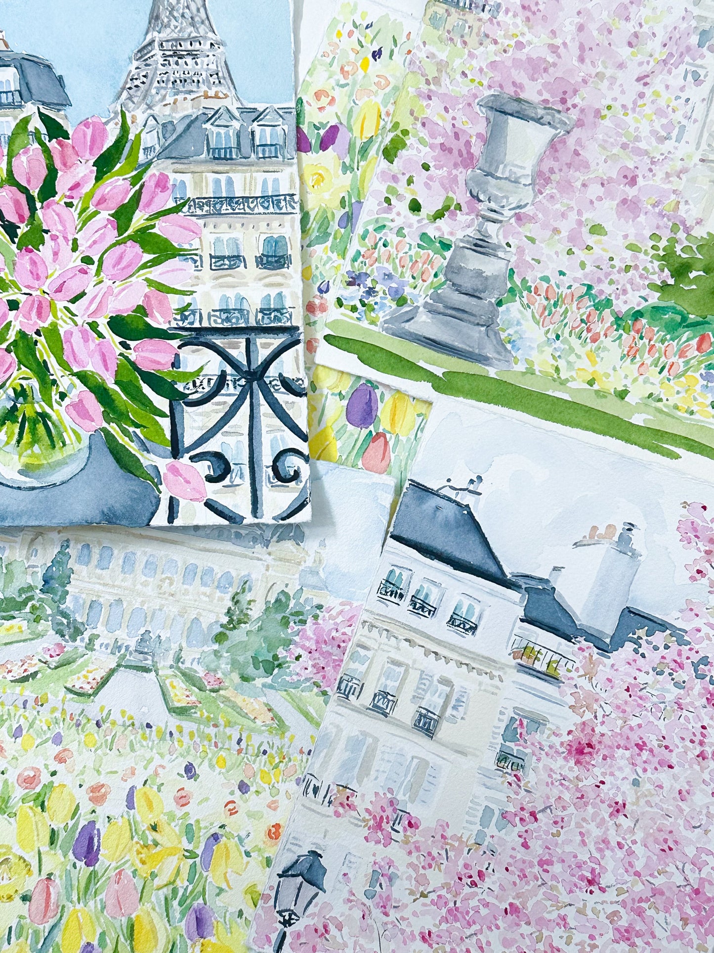 Tulips with an Eiffel View