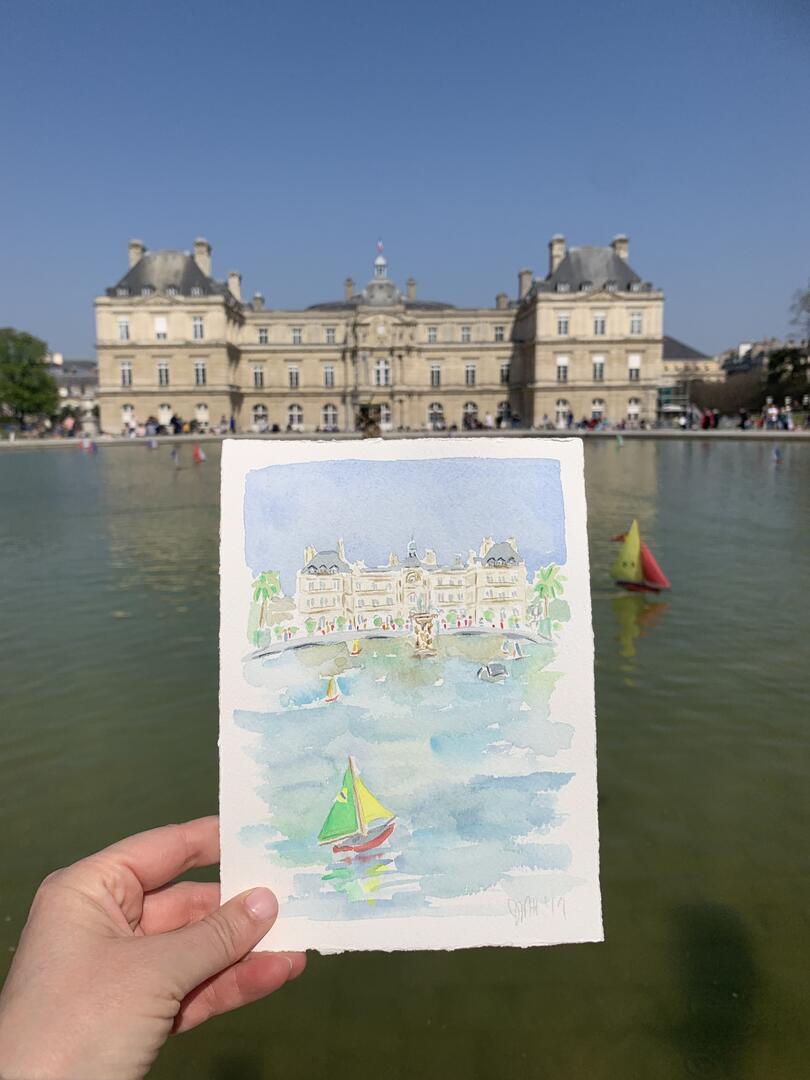 Sailing through the Jardin du Luxembourg