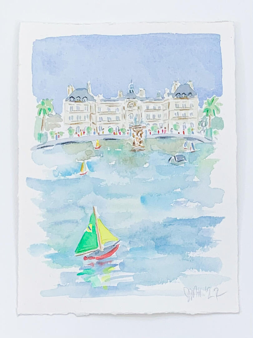 Sailing through the Jardin du Luxembourg
